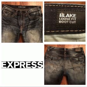 EXPRESS Men’s Blake Loose Fit Bootcut Jeans